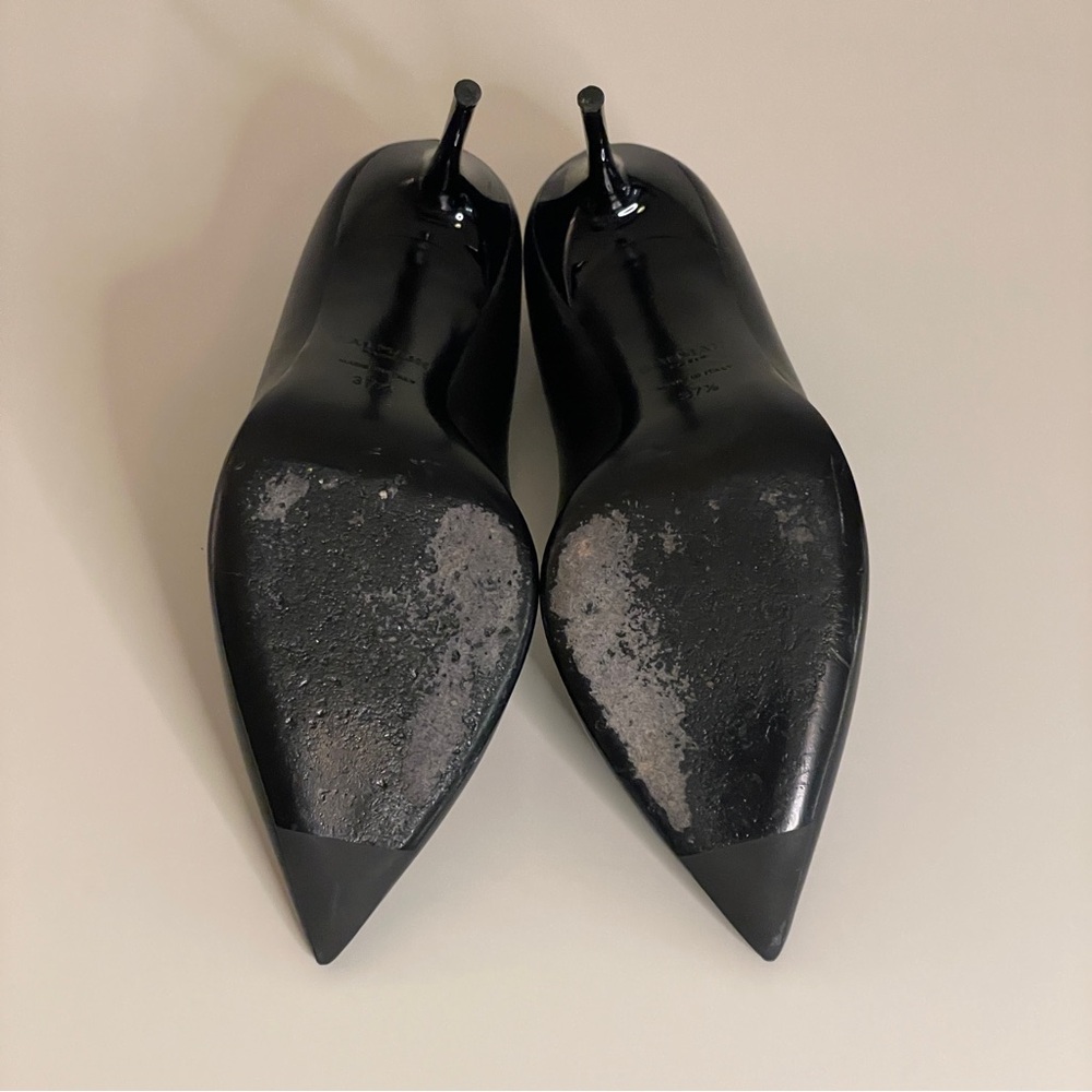 BALMAIN Ruby Pointed Toe Stiletto Pumps in Black - Picture 7 of 9